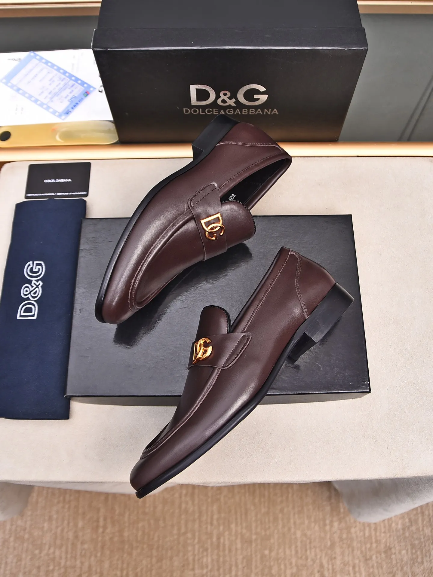 👍👍Men's shoes💰480 **Boutique recommendation**DG**The latest business formal leather shoes, official website synchronization, top version on the market, purely handmade. Fabric: imported calfskin with water-dyed cow lining 38, 39, 40, 41, 42, 43, 44 (customized at 45
